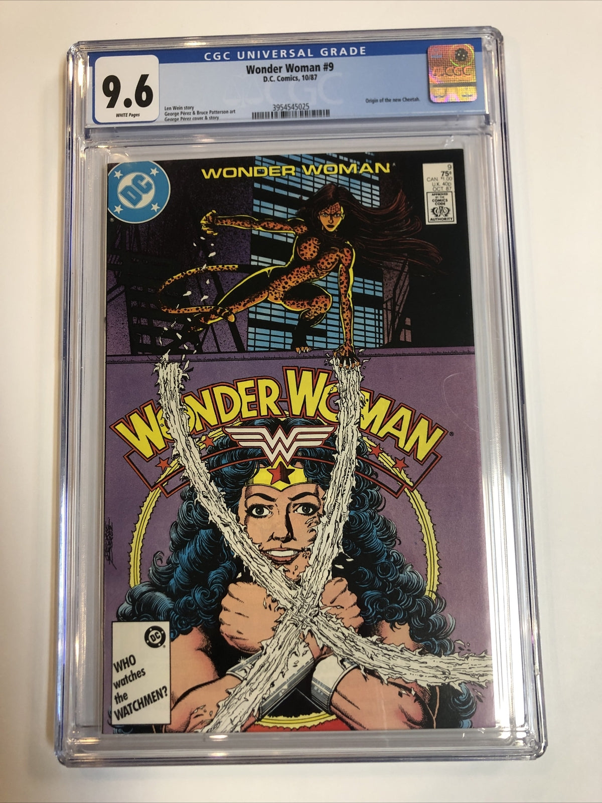 Wonder Woman (1987) #9 (CGC 9.6) Origin Of New Cheetah