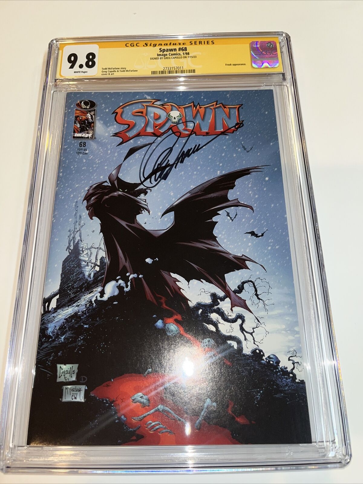 Spawn 229 Sketch Variant - Signed by Todd McFarlane - CGC 9.8, CGC -  Signature Series (Yellow) - 9.8 - in Turtle88's CGC Collection