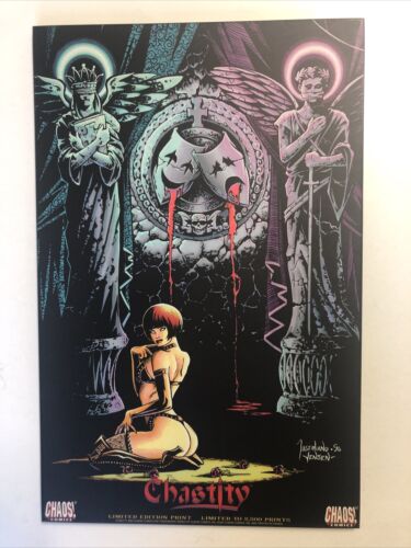 Chastity (1997) Limited Edition Print (17”x11”x0.4”) Chaos Comics