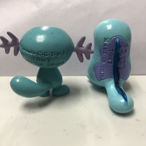 Wooper & Quagsire TOMY Pokemon Figure Toy CGTSJ 1999 Nintendo 2” Figure