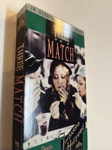 Three on a Match (VHS, 1991) Betty Davis • Joan Blondell • Ann Dvorak | MGM/UA