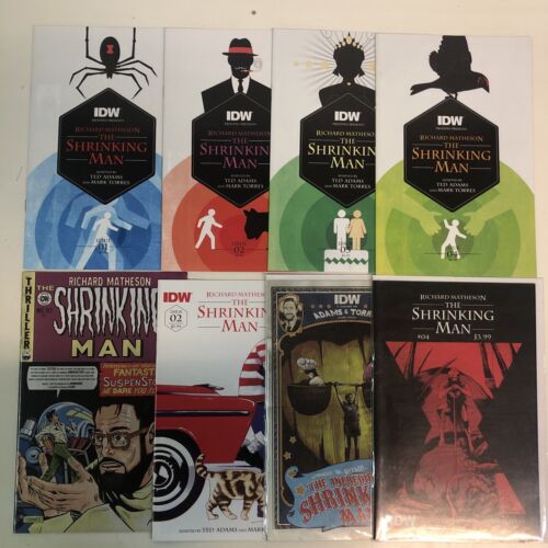 Richard Matheson The Shrinking Man (2015) Set # 1-4 & Variant # 1-4 (VF/NM) IDW