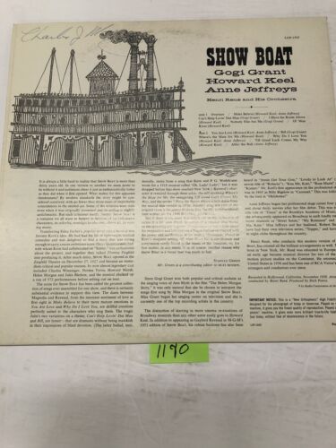 Showboat Henri Rene And His Orchestra Vinyl LP Album