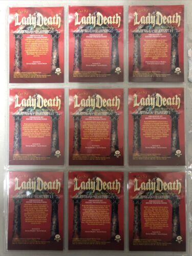 Lady Death Chromium Cards (1994) 1-90Complete Set + Romen Of Chaos 91-99