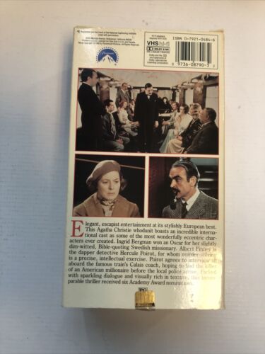 Murder on the Orient Express (1998) Vhs ~ Agatha Christie | Albert Finney