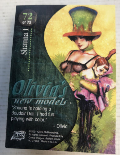 Olivia's New Models Collector Cards Comic Images (2001) Complete 1-72