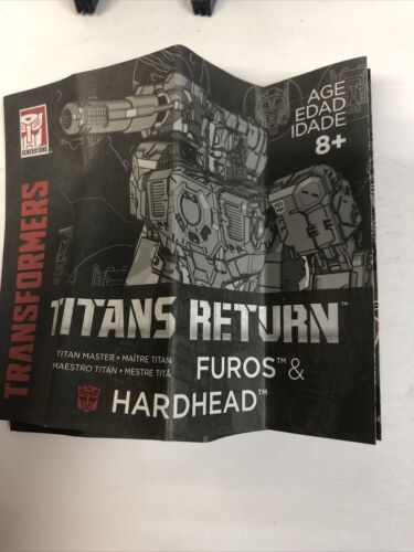 Transformers Titans Return Furos&Hardhead(2015) Complete Mint w/instructions