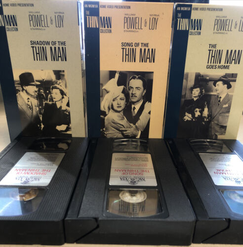 The Thin Man Goes Home,Song Of The Thin Man,Shadow Of The Thin Man (1988)VHS Lot