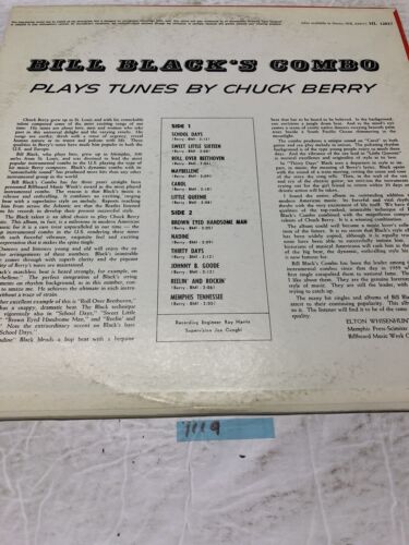 Bill Black’s Combo Plays Tunes By Chuck Berry Vinyl  LP Album