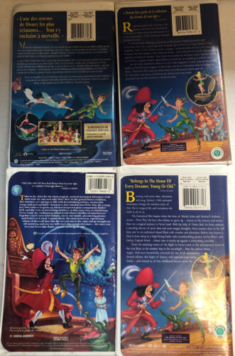 Peter Pan Black Diamond,Masterpiece,edition Special English And French (VHS)