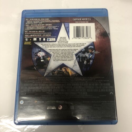 Captain America: The First Avenger (2011) Blu-ray/DVD Canadian Includes Digital