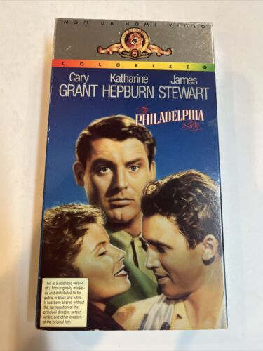 The Philadelphia Story (VHS, 1995) Gary Grant • Katherine Hepburn •James Stewart