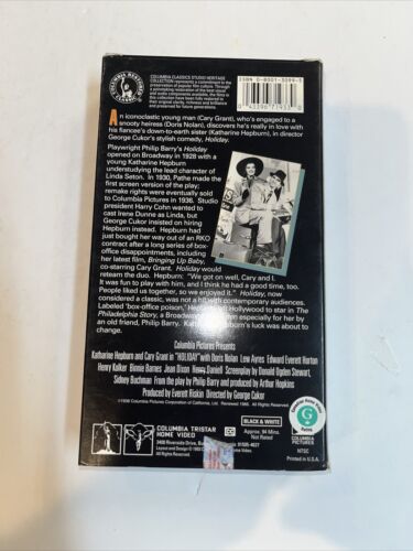 Holiday (VHS, 1993) Katherine Hepburn • Gary Grant | Columbia