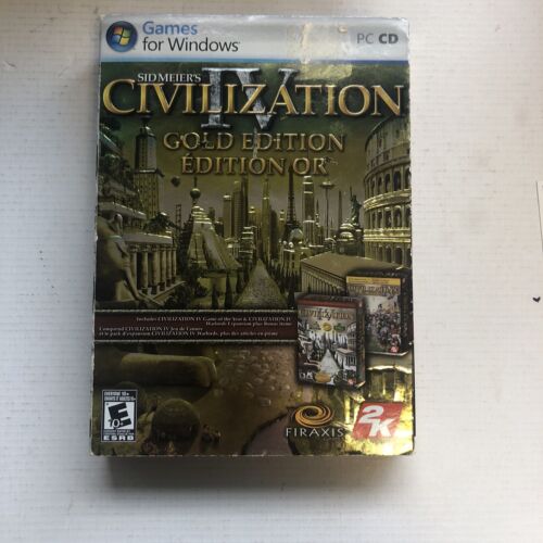 Civilization 4 Gold edition p.c. Games For Windows(2005-2007)