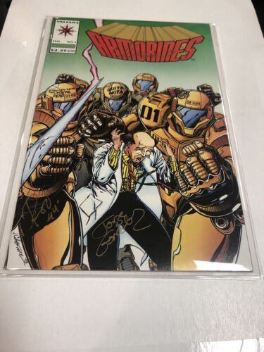 Armorines (1994)# 1 (NM) Valiant Validated Signature Series Limited 1200 Signed