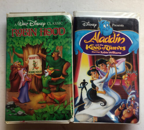 Robin Hood & Aladdin And The King Of Thieves Bundle (VHS)