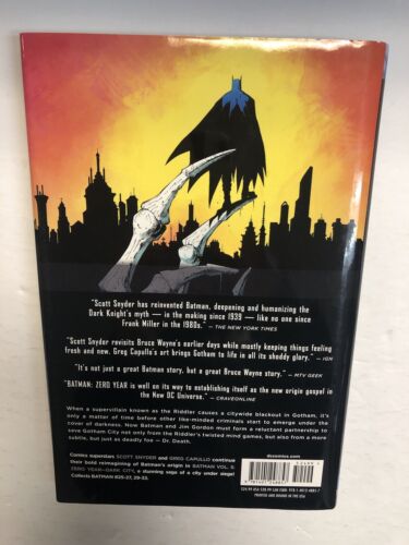 Batman Vol.5: Zero Year- Dark City | Hardcover HC (2014)(NM) Scott Snyder