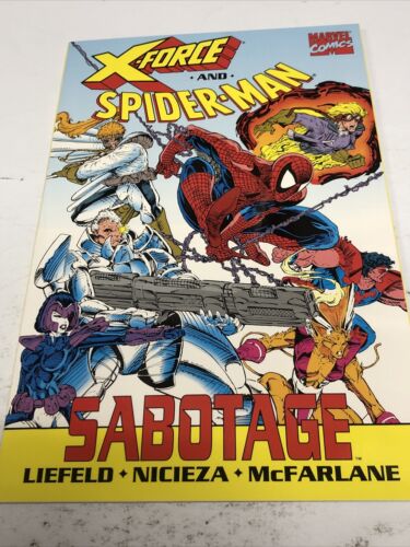 X-force And Spider-Man Sabotage (1991) Marvel TPB SC Liefeld