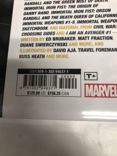 The Immortal Iron Fist And The Immortal Weapons (2023) Marvel Omnibus Brubaker