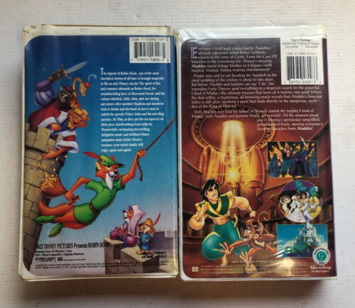 Robin Hood & Aladdin And The King Of Thieves Bundle (VHS)