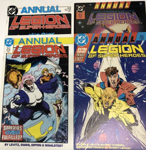 Legion Of The Super Heroes (1984) Set # 1-64 + 2 Sets Of Annuals #1-4 • # 1-4 •