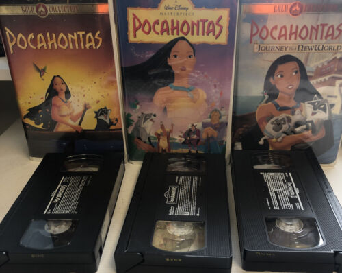 Pocahontas Gold Collection & Masterpiece Bundle VHS(1995)