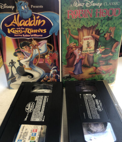 Robin Hood & Aladdin And The King Of Thieves Bundle (VHS)