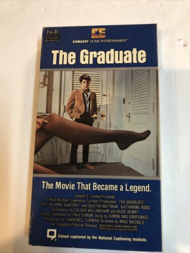 The Graduate (VHS 1987) Dustin Hoffman • Anne Bancroft • Katherine Ross | MCM