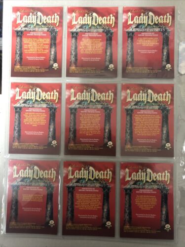 Lady Death Chromium Cards (1994) 1-90Complete Set + Romen Of Chaos 91-99