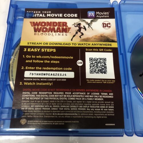 Wonder Woman: Bloodlines (2020) Blu-Ray/DVD/Digital Code • DC Universe