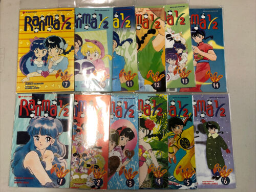 Ranma 1/2 Lot (1995) Part One to Twelve (VF+/NM) Near Complete Sets Run Viz