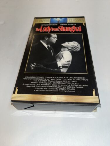 The Lady from Shanghai (VHS, 1992) Orsen Welles • Rita Hayworth | Columbia