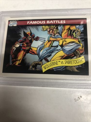 1990 Marvel Universe Wolverine Vs Sabretooth