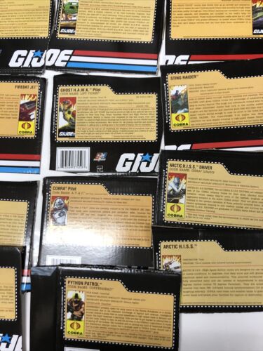 GI Joe Dossier • Cards • Made In China • Various • Cobra • Lots Of 21