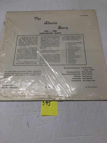 The Alberta Story 1905-1980. Vinyl LP Album