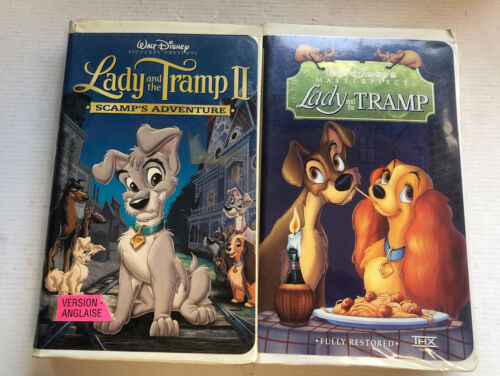 Walt Disney Lady And The Tramp 1 & 2 (VHS)