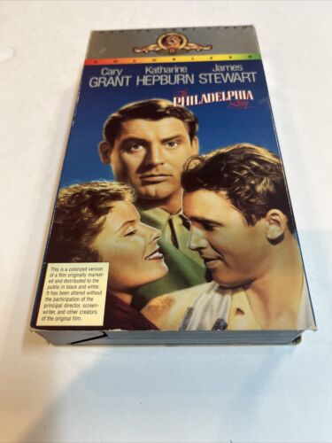 The Philadelphia Story (VHS, 1995) Gary Grant • Katherine Hepburn •James Stewart