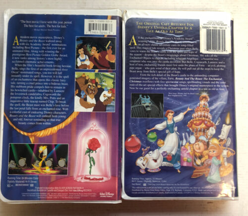 Beauty and the Beast Classic & Beauty & The Beast The Enchanted Christmas (VHS)