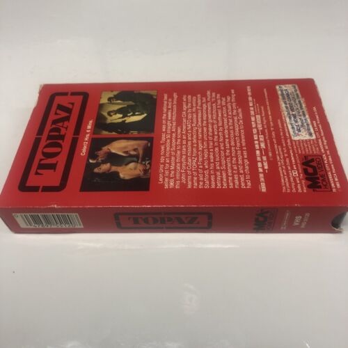 Topaz (1985) VHS Alfred Hitchcock • MCA Home Video • Leon Uris Spy Novel