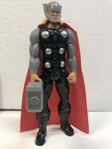 Thor Marvel Avengers Titan Hero Series 12” 2013 Action Figure Cape with hammer