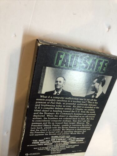 Fail-Safe (VHS) Henry Fonda • Dan O’Herlihy • Walter Matthau | Columbia Pictures