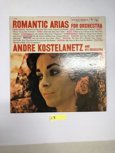 Romantic Arias For Orchestra Vinyl LP Album