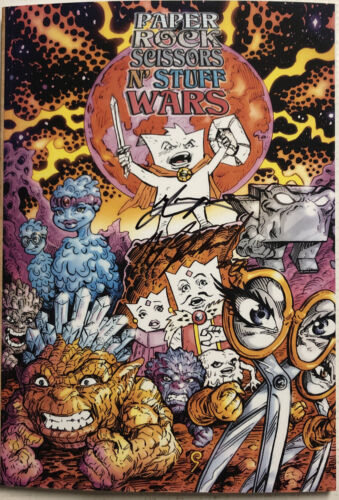 Paper Rock Scissors N’Stuff Wars (2022) Zelpha Comics-Signed | TPB SC