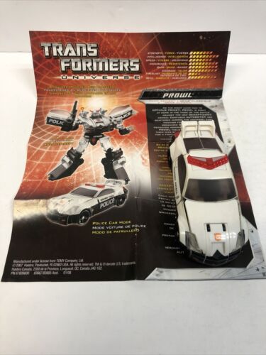 Transformers Deluxe Universe 2 Prowl (2007) Complete Mint w/instructions