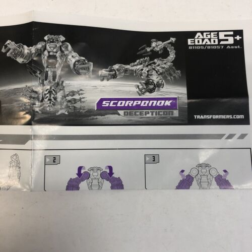 Transformers Movie Scorponok 2006 Complete Mint w/instructions