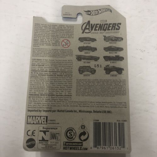 2015 Hot Wheels Marvel Avengers Age of Ultron-Hawkeye 3/8 GROWLER Black Mint