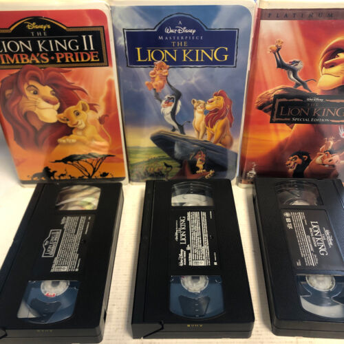 Lion King,platinum Edition,Masterpiece &Lion King 2 Simbas Pride Bundle (VHS)