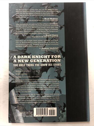 Batman Earth One Vol. 1 By Geof Johns (2012) TPB HC