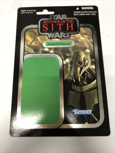 Star Wars VC17 General Grievous Carded Action Figure • Only Card