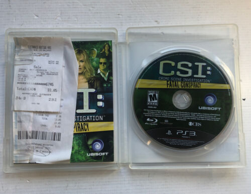 CSI: Crime Scene Investigation - Fatal Conspiracy (Sony PlayStation 3, 2010)